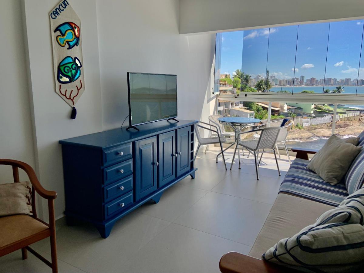 Apartamento Vista Do Mar, Pe Na Areia E Aguas Tranquilas, No Cento De Guarapari Εξωτερικό φωτογραφία